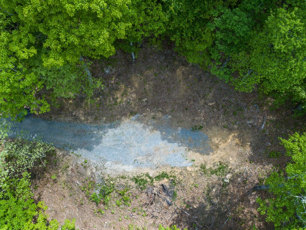 Drone photography of potential building site